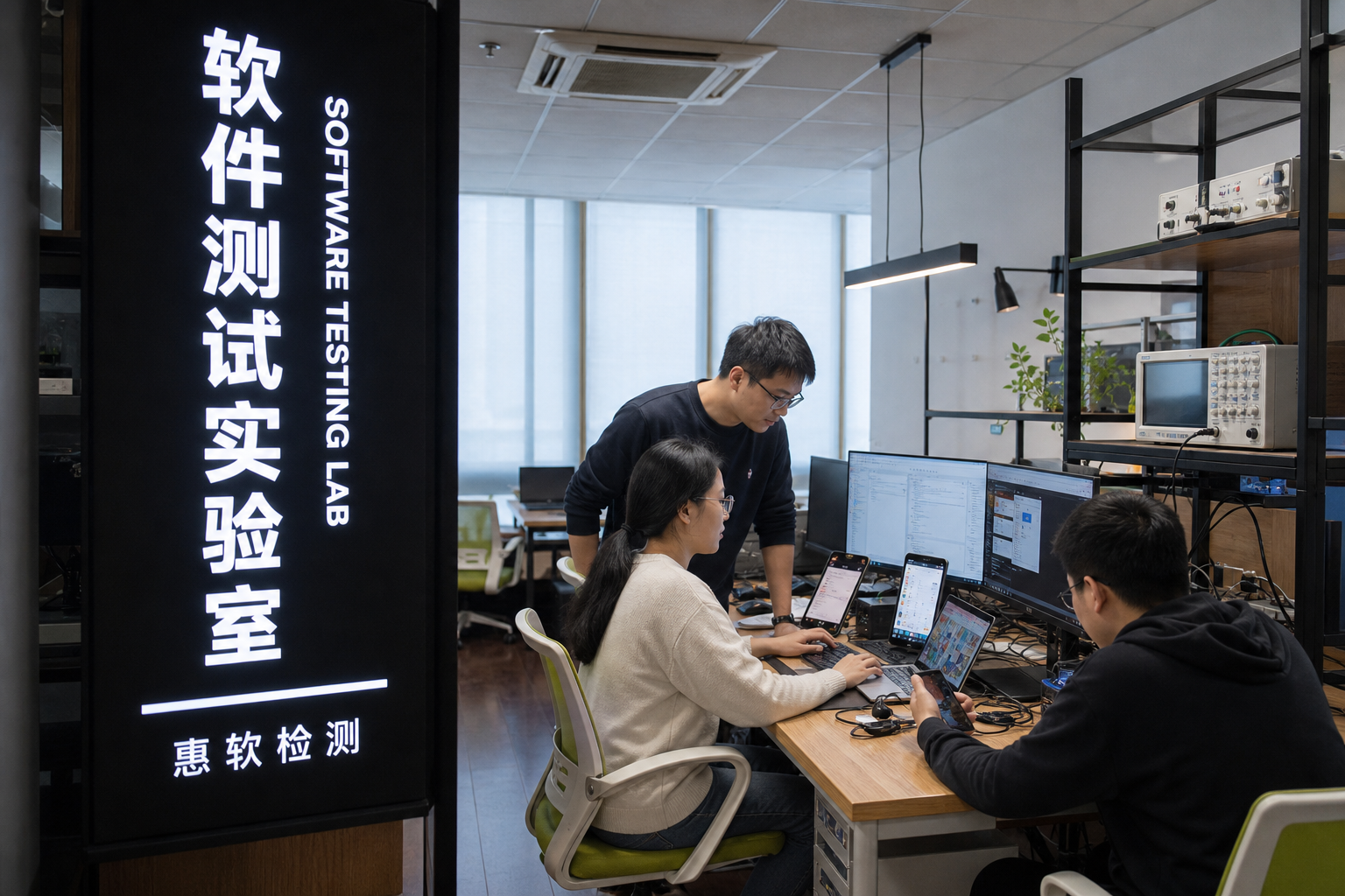 惠软检测软件测试团队工作场景