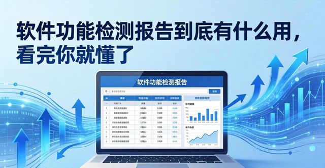 软件功能检测报告到底有什么用，看完你就懂了